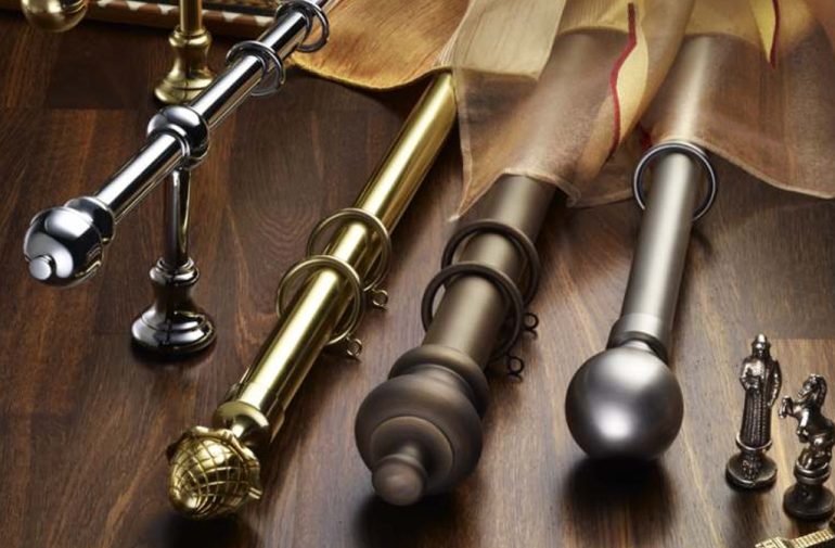 Vorhangstangen-Endstücke Gold - 10-teiliges Set Für Gardinenstangen